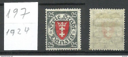 Germany Danzig 1924 Michel 197 * - Mint