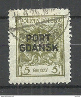 Port Gdansk Danzig 1925 Michel 4 O - Port Gdansk