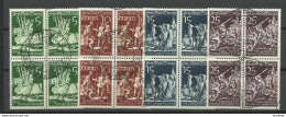 Germany Deutschland DANZIG 1939 Michel 302 - 305 As 4-blocks O - Used