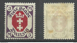 Germany Deutschland DANZIG 1921 Michel 86 * - Mint
