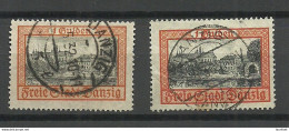 Germany Deutschland DANZIG 1924 Michel 212 Guldenwert 1 G, Different Shades, Hell & Dunkel - Gebraucht