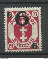 Germany Deutschland DANZIG 1921 Michel 106 * - Mint