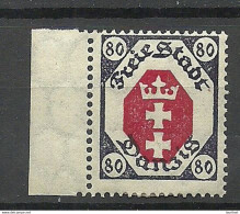 Deutschland DANZIG 1935 Michel 250 * Abart ERROR Variety Shifted Red Print - Nuevos