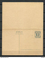 Germany Deutschland DANZIG Ca 1920 Ganzsache 30 Pf Stationery Mit Antwortteil Ungebraucht/sauber - Postal  Stationery