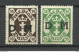 Danzig 1921 Michel 2 - 3 * Dienstmarken - Dienstmarken