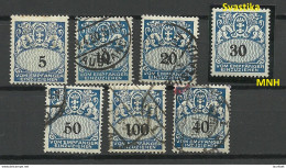 DANZIG 1923-1939 Portomarken Postage Due Mint & Used - Impuestos