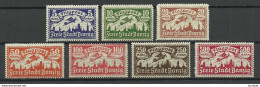 Germany Danzig 1923 Michel 116 - 118 & 134 - 137 * - Neufs