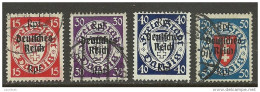 Deutschland DANZIG Gdansk 1939 = 4 Marken Aus Michel 716 - 729 O - Oblitérés