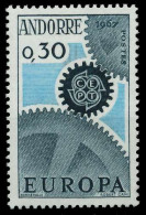 ANDORRA (FRANZ. POST) 1967 Nr 199 Postfrisch X9C83CE - Neufs