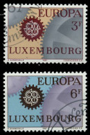 LUXEMBURG 1967 Nr 748-749 Gestempelt X9C8532 - Usati