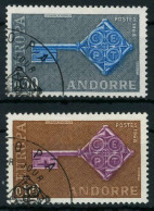 ANDORRA (FRANZ. POST) 1968 Nr 208-209 Gestempelt X9D1636 - Oblitérés