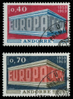 ANDORRA (FRANZ. POST) 1969 Nr 214-215 Gestempelt X9D1922 - Used Stamps