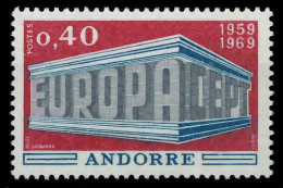 ANDORRA (FRANZ. POST) 1969 Nr 214 Postfrisch SA5E6AA - Unused Stamps