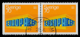 SCHWEDEN 1969 Nr 634Dl Und 634Dr Gestempelt WAAGR PAAR X9DBB76 - Used Stamps