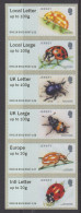 Jersey 2016 Beetles Post & Go Unmounted Mint Strip Of 6 - Jersey