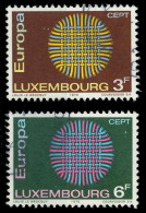 LUXEMBURG 1970 Nr 807-808 Gestempelt XFFBF26 - Usati