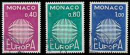 MONACO 1970 Nr 977-979 Gestempelt XFFBF66 - Gebruikt