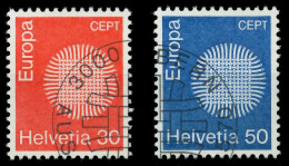 SCHWEIZ 1970 Nr 923-924 Gestempelt XFFC04E - Used Stamps