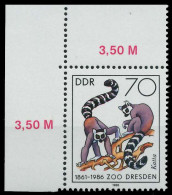 DDR 1986 Nr 3022 Postfrisch ECKE-OLI SB6255A - Unused Stamps