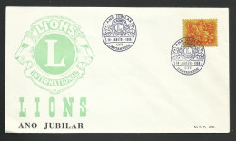 Portugal Cachet Commémoratif Lions Cantanhede 1968 Event Postmark Lions Lisbon - Postembleem & Poststempel