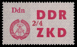 DDR DIENST LAUFKONTROLLZETTEL Nr 33 2 4 - IV Ungebraucht X1C4F4A - Other & Unclassified