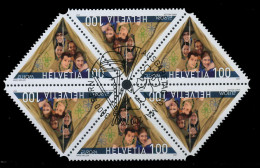 SCHWEIZ 2007 Nr 2011KDf Gestempelt 6er-BLOCK X73116A - Used Stamps