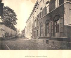 RARE - BRAINE-LE-COMTE - Entrée De La Rue Père Damien DE VEUSTER - Ecole Soeurs N-D - Ancienne Photo Imprimée Sur Papier - Europe