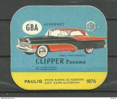 FINLAND Paulig Coffee Collection Card CLIPPER Panama 1955 Auto Car Advertising Reklame Sammelkarte - Autos