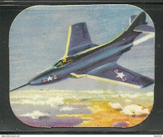 FINLAND Coffee Rengas- Kahvia Collection Card Air Plane Flugzeug F9F6 Cougar Advertising Sammelkarte - Altri & Non Classificati