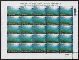 ESPAÑA /SPAIN /SPANIEN /ESPAGNE  - EUROPA-CEPT 2024 -"UNDERWATER FLORA And FAUNA".-  SHEETLET Of The 25 STAMPS MINT - 2024