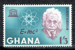 20ème Anniversaire De L'UNESCO : Albert Einstein Et La Formule De La Relativité - Ghana (1957-...)