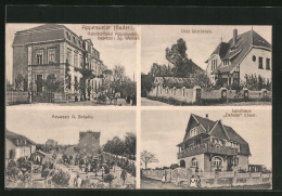 AK Appenweier /Baden, Bahnhofhotel Von Ig. Werner, Landhaus Daheim Ebner, Villa Wohlleben  - Baden-Baden