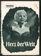 Filmprogramm PFI Nr. 37 /54, Herz Der Welt, Hilde Krahl, Dieter Borsche, Regie: Harald Braun  - Revistas
