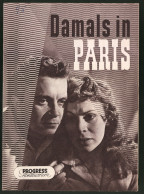 Filmprogramm PFI Nr. 46 /56, Damals In Paris, Gisela Trowe, Wolfgang Kieling, Regie: Carl Balhaus  - Revistas