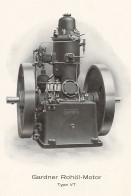 Moteur à Pétrole Brut GARDNER Type VT Diesel Lithographie Antique Livre Imprimé, Années 1910 - Lithographien