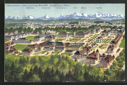 AK Bern, Schweizerische Landesausstellung 1914, Gesamtansicht Vom Messegelände  - Expositions