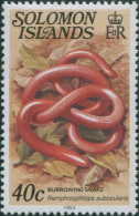 Solomon Islands 1979 SG399cB 40c Burrowing Snake Date Imprint MNH - Salomon (Iles 1978-...)