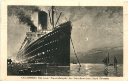 Columbus - Riesendampfer - Passagiersschepen