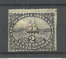 COLOMBIA Cigarillos Taxe Tobacco Tax  CIGAR CIGARRALLOS 2c STEAMSHIP Revenue Stamp (*) Ship Der Schiff - Schiffe