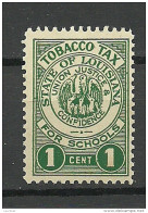 USA State Of Louisiana Tobacco Tax 1 Cent For Schools * - Dienstzegels