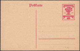 DEUTSCHES REICH 10 Pfennig Ganzsache P 115 Ungebr. 1919 Nationalversammlung - Otros & Sin Clasificación