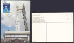 Schweiz - Switzerland Maximumkarte Trägerrakete Ariane In Kourou 1979   (32713 - Other & Unclassified