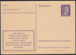 DEUTSCHES REICH 6 Pfennig Ganzsache P 312/08 Ungebr. 1943/44   (32708 - Andere & Zonder Classificatie