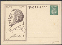 DEUTSCHES REICH 6 Pfennig Ganzsache P 213 Ungebr.1932 Goethe   (32705 - Andere & Zonder Classificatie