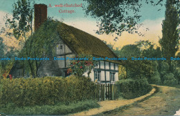 R100137 A Well Thatched Cottage. E. S. London. 1908 - Autres & Non Classés
