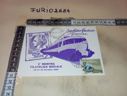 MX00375 FIRENZE 1963 TIMBRO ANNULLO V° MOSTRA NAZIONALE FERROVIARIA DI FILATELIA - 1961-70: Poststempel