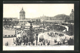 AK Mannheim, Internationale Kunst- & Grosse Gartenbau-Ausstellung 1907, Friedrichsplatz Während Des Vormittags-Konzer  - Expositions