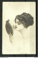 POLAND Polska Ca. 1915 Old Post Card Carte Postale Lady With A Mirror Make Up Frau Mit Spiegel - Autres & Non Classés
