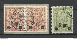 POLEN Poland 1915 Stadtpost Warschau Michel 9 - 10 O - Used Stamps