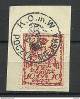 POLEN Poland 1915 Stadtpost Warschau Michel 2 O Signed - Oblitérés